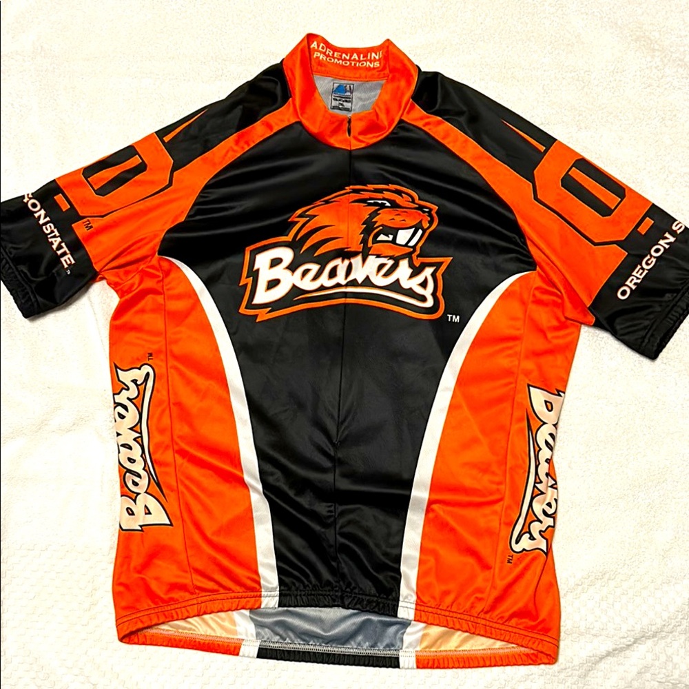 Oregon State Beavers College team Jersey Cycling Bike Adrenaline Sz 2XL